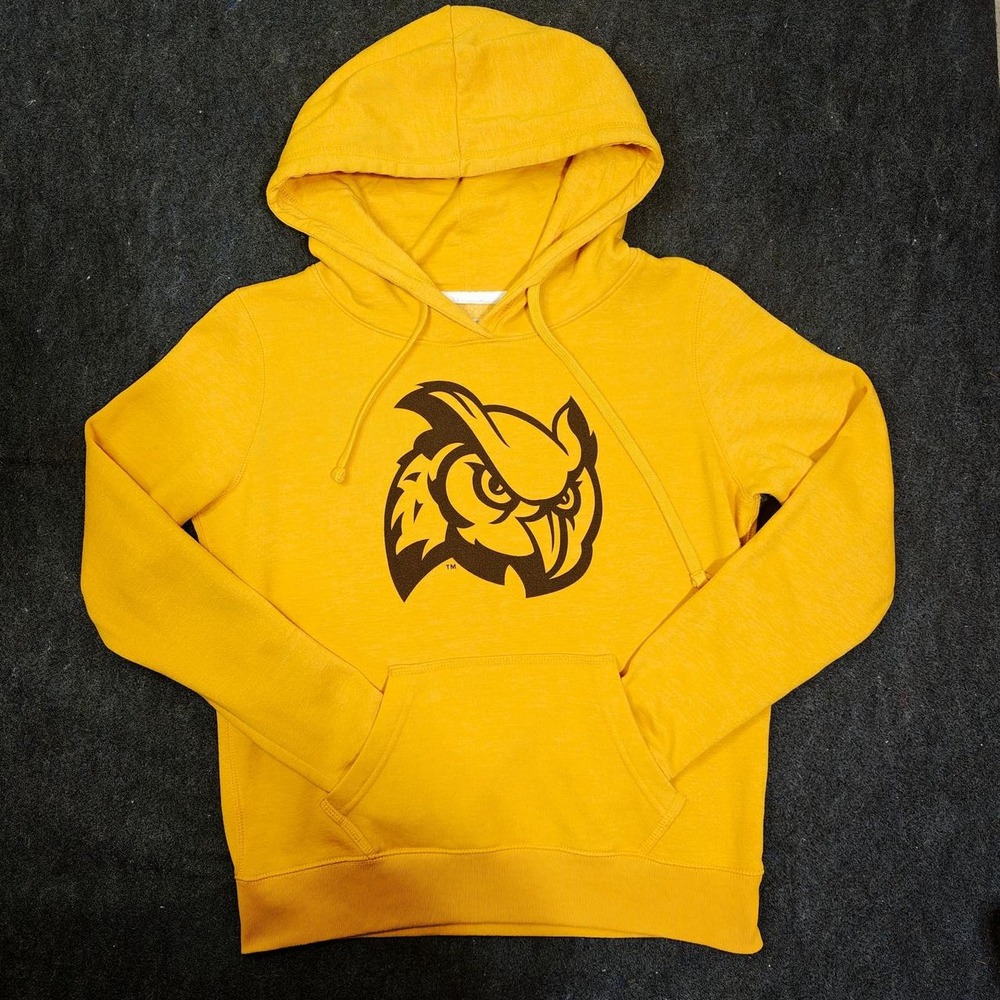 Redshirt Kennesaw State Owls Hoodie Yellow College Sweatshirt Mens Small